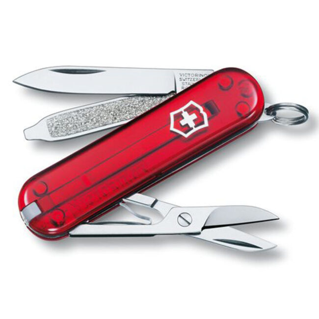 Victorinox Pocket Knife Classic SD Red Translucent in UAE