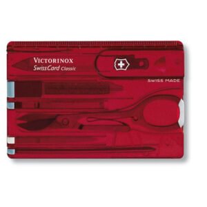 Victorinox Swisscard Ruby Translucent