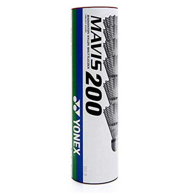 Yonex Mavis 200 White Slow (1*6) Green Cap Shuttlecock in UAE