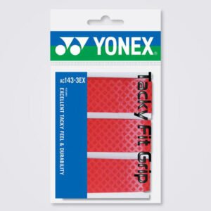 Yonex Ac143Ex-3 Tacky Fit Grip Red Tape