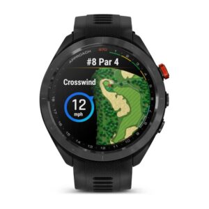 Garmin Approach S70 – 47 Mm – Black Ceramic Bezel With Black Silicone Band