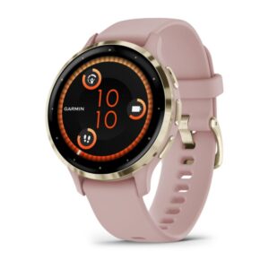 GARMIN Venu 3S – 45mm, Dust rose | AMOLED Fitness Smartwatch with Touchscreen | Up to 14 Days of Battery Life | Lightweight Design, Advanced Health and Wellness Features |Builtin Speaker &Microphone