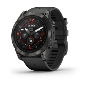 Garmin Epix Pro (Gen 2) Sapphire Edition- 51Mm – Carbon Gray Dlc Titanium With Black Silicone Band