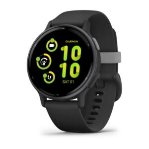 GARMIN Vivoactive 5 – 42mm, Black | AMOLED GPS Fitness Smartwatch | Upto 11 Days of Battery Life | 30+ Sports Apps, Advanced Health Monitoring, Sleep Tracking, Music | Body Battery Monitoring