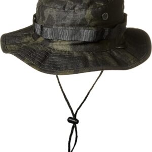 TRU-SPEC Adult Military Boonie Hat, MultiCam, Adjustable Chin Strap, Tactical Outdoor Sun Hat