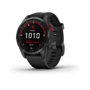 Garmin Fenix 7S – Solar Edition, Slate Gray With Black Band