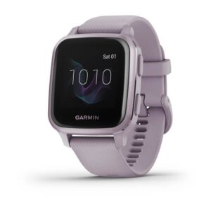 Garmin Venu Sq, Metallic Orchid Aluminium Bezel With Orchid Case And Silicone Band