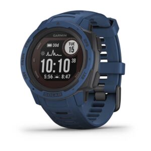 GARMIN Instinct Solar Standard Edition – 45mm, Tidal Blue | Rugged GPS Smartwatch with 37 Days of Battery Life | Multisport Smartwatch with Scratch Resistant Gorilla Glass & Multi GNSS Support