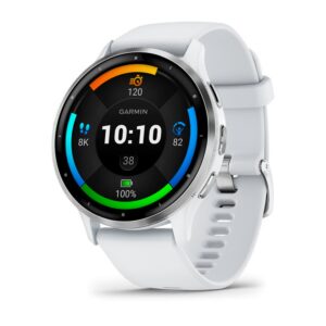 GARMIN Venu 3 – 45mm, Whitestone | AMOLED GPS Smartwatch with Touchscreen Display | Up to 14 Days of Battery Life and Detailed Health & Wellness Features | Built-in Speaker & Microphone