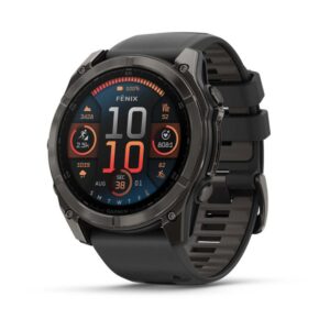 GARMIN Fenix 8 – 51mm, Slate Gray | Premium AMOLED Multisport GPS Smartwatch with Touchscreen | Up to 29 Days of Battery Life | Advanced Health and Training Features, Built-in LED Flashlight