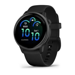 GARMIN Vivoactive 6 – 42mm, Black | AMOLED GPS Fitness watch with Colourful Display | Up to 11 Days of Battery Life | Body Battery Energy Monitoring, Sleep Score, Stress Tracking | Fitness Features
