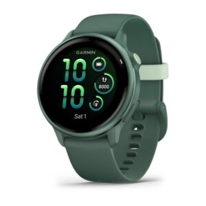 GARMIN Vivoactive 6 – 42mm, Jasper Green | AMOLED GPS Fitness watch with Colourful Display |Upto 11 Days of Battery Life | Body Battery Energy Monitoring, Sleep Score, Stress Tracking |Fitness Feature