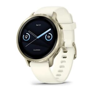 GARMIN Venu 4 – 41mm, Bone | AMOLED GPS Smartwatch with Up to 10 Days of Battery Life | Advanced Health & Fitness Features | Bright LED Flashlight, Advanced Sleep Tracking