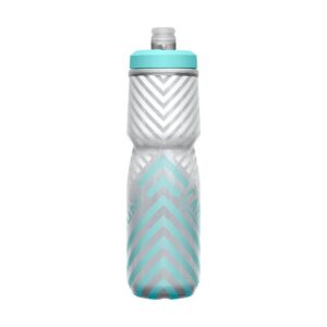 Camelbak Podium® Chill™ 24oz Insulated Bike Bottle – Grey/Teal Stripe