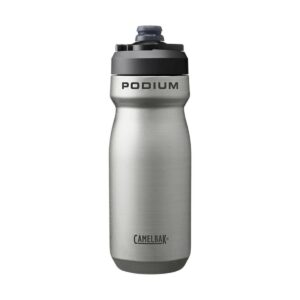 Camelbak Podium® Steel 18oz Bike Bottle – Insulated Stainless Steel Cycling Bottle (Stainless)