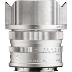 Sigma 24mm f/3.5 DG Contemporary Lens for L-Mount, Silver