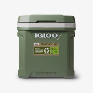 Igloo EcoCool Latitude 60Qt Roller Cooler - Vintage Green (EDC)