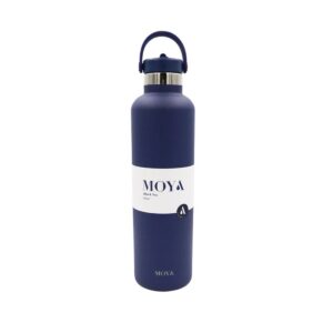 Black Sea 700ml Stainless Steel Water Bottles Straw