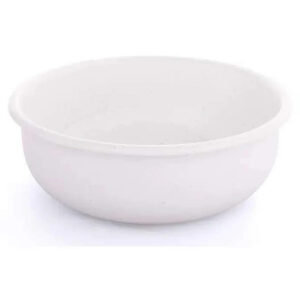 Barebones Rolled Enamelware Bowl Soft White