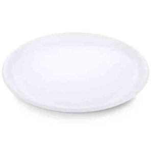 Barebones Rolled Enamelware Plate Soft White