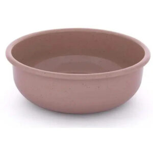 Barebones Rolled Enamelware Bowl Dusty Rose