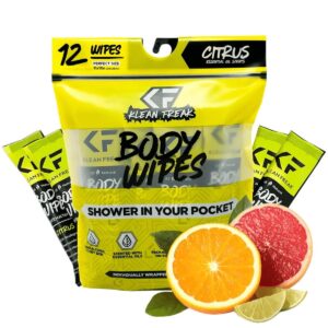 Klean Freak Body Wipes Dozen Pack - Vanilla
